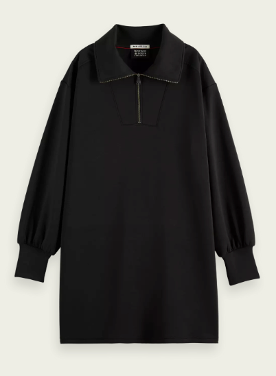 Modal utility zip up dress