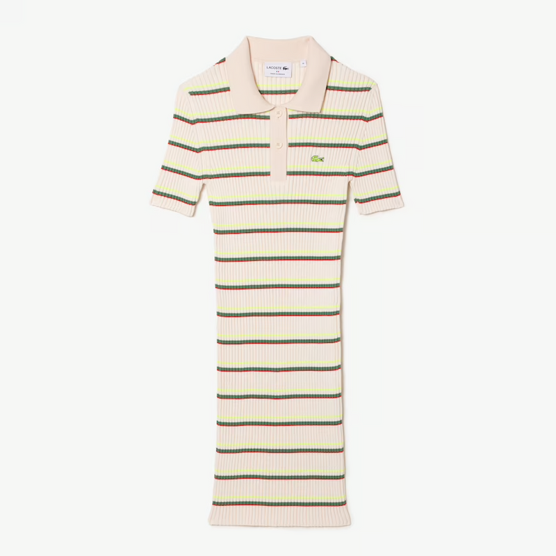 Robe polo  à rayures   LACOSTE