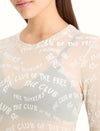 T-shirt transparent floqué SCOTCH & SODA