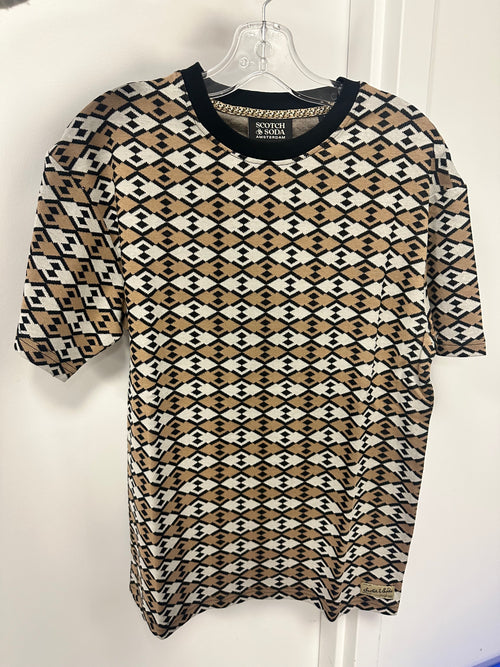 T-SHIRT FIT JACQUARD SCOTCH & SODA
