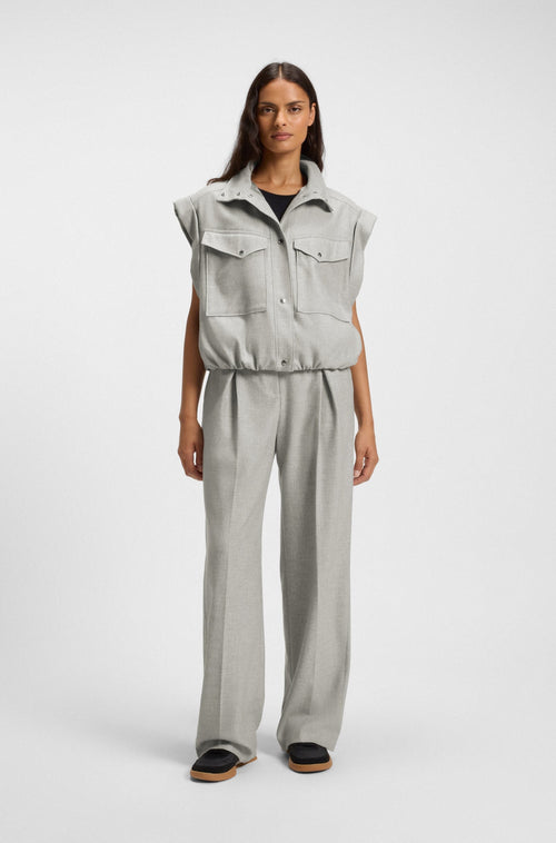 Blazer en flanelle sans manche BOSS