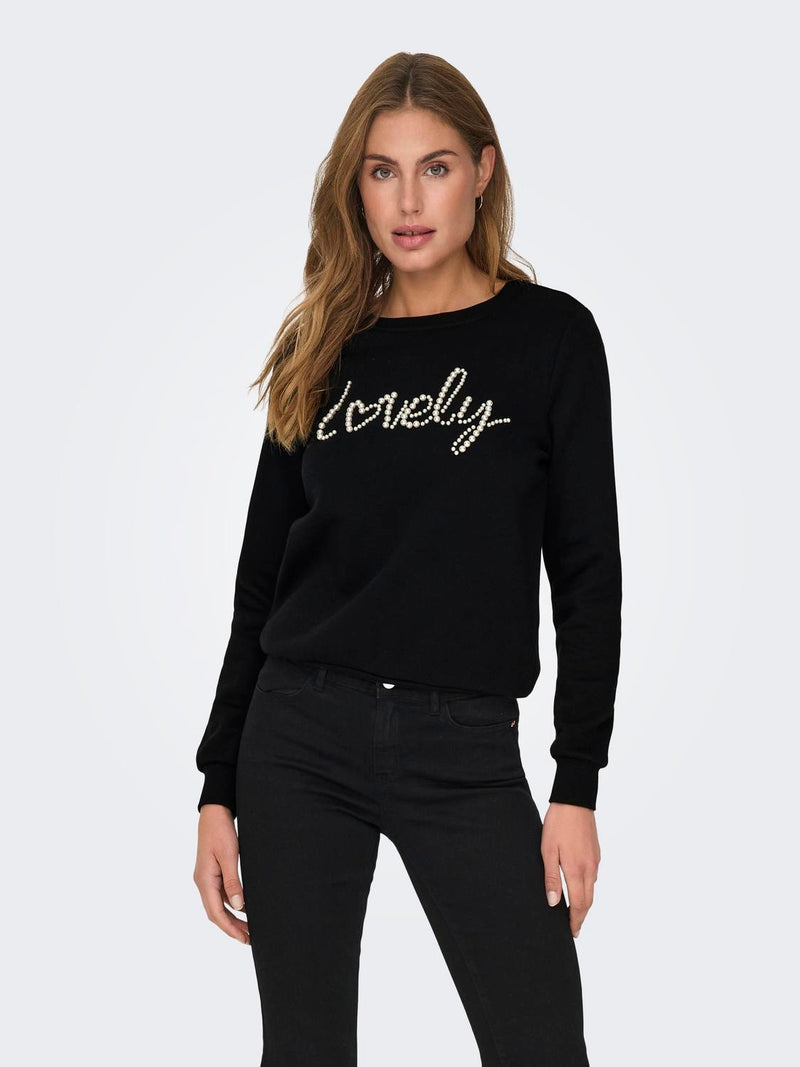 Lamy life o-neck pearl sweater