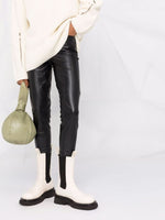 Faux-leather zip trousers Michael Kors