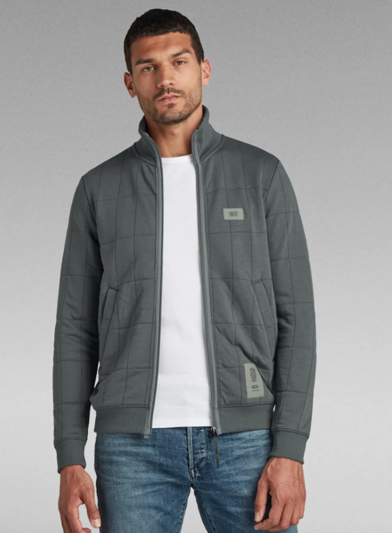 SWEAT SQUARE QUILTED ZIP THROUGH G-STAR
