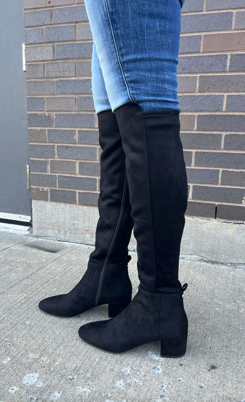 bottes Braden noir suede MICHAEL KORS