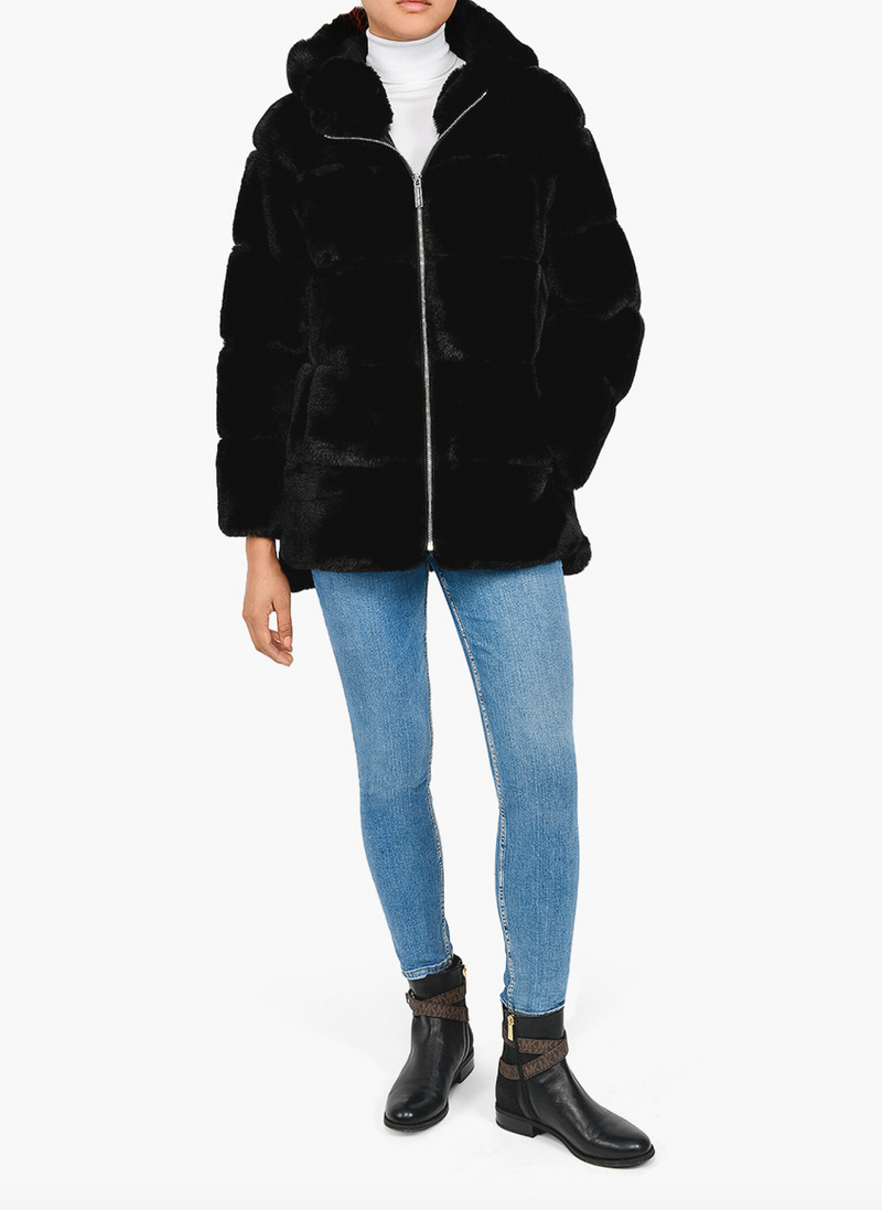 Michael michael kors faux fur outlet jacket