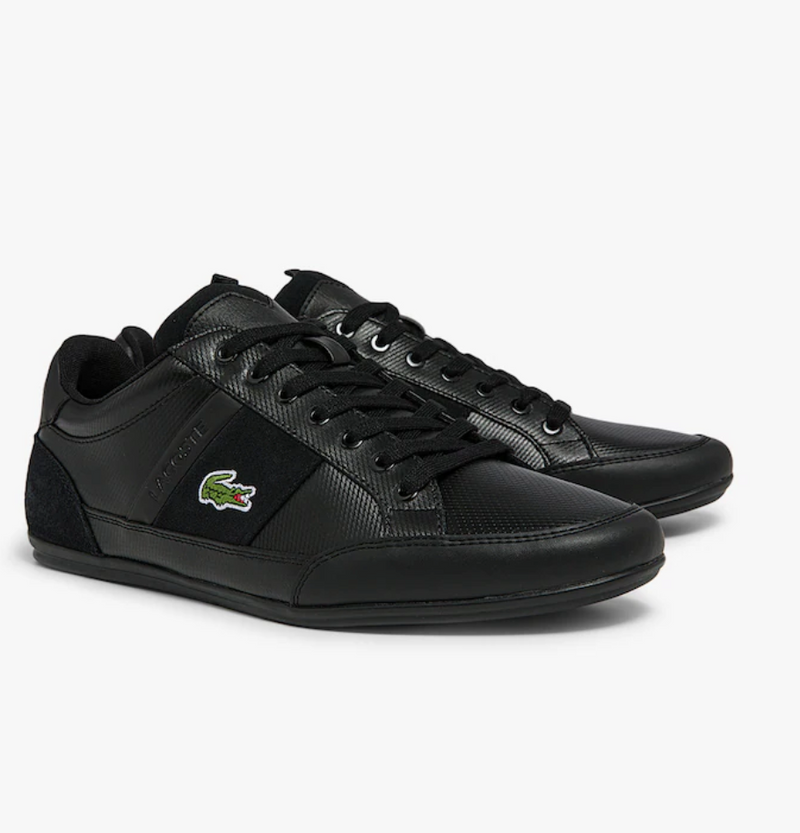 Sneakers Chaymon en cuir noir Lacoste