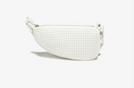 Crossover bag blanc cuir Lacoste