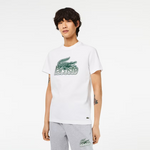 T-shirt  en jersey de coton imprimé   LACOSTE