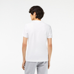 T-shirt  en jersey de coton imprimé   LACOSTE