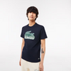 T-shirt  en jersey de coton imprimé   LACOSTE