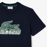 T-shirt  en jersey de coton imprimé   LACOSTE