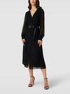 robe chemisier avec bordure décorative modèle 'SHINY' - noir MICHAEL KORS