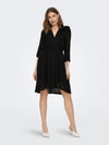 Robe col V noir Only