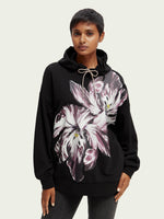 Painted tulip oversize-fit hoodie scotch&soda